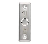 Bouton de Sortie Poussoir de Porteen Acier Inoxydable,Rond Bouton Poussoir Interrupteur,Porte Commutateur Electrique de Contrôle d'Accès Cadre de Porte Creux/Boîtier électrique intégré