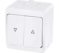 Bouton de store en saillie IP54, tout-en-un, série G1 blanc pur