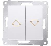 Bouton de store unipolaire avec impression Blanc Simon 54 PremiumContact™ Simon DZP1.01/11