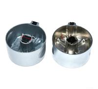 Bouton de table de cuisson en acier inoxydable conçu pour une tige de 8 mm compatible avec la plupart des cuisinières à gaz à brûleur gauche ou droit (1 pièce à 45 degrés)