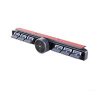 Bouton de télécommande multimédia LED pour système audio de véhicule, lecteur de navigation, télécommande au volant avec deux câbles, réponse rapide, montage flexible, noir, plastique ABS