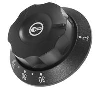 Bouton de Thermostat Noir en Plastique de Remplacement Trou 6mm 30 à 150 °C