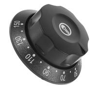 Bouton de Thermostat Noir pour Four, Friteuse, Chauffe-eau | Plastique, Réglage 30 à 150 °c, Trou de 6mm, Usage la Cuisine, Haute Fiabilité
