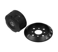 Bouton de Thermostat pour Four Électrique de Remplacement et Friteuse | Capuchon de Commande en Plastique Noir, Résistance à Haute Température, Réglage Précis, Usage la Cuisine