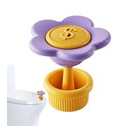 Bouton De Toilette | Assistant De Bouton De Déchargement De Réservoir - Outil Portable De Remplacement Avec Conception Florale Pour Salle De Bain Et Maison