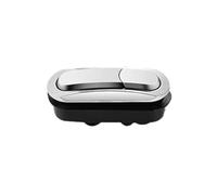 Bouton de toilette en acier inoxydable ABS, double chasse d'eau, 1,53 à 2,56 trous | Longues tiges flexibles pour chasse d'eau avec bouton poussoir, réparation de réservoir, équipement de |