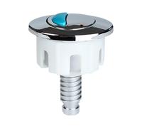 Bouton de toilette Flush - 4,9 x 7,5 cm ABS plaqué chrome | de poussée universelle ronde ovale | Double chasse WC Valve de commande de remplacement pour salle de bain Accessoires de toilette