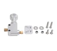 Bouton de valve de dosage de frein réglable - Régulateur de pression universel en ligne pour freins à tambour à disque, voiture de course, sport automobile - Alliage d'aluminium, (Argent)