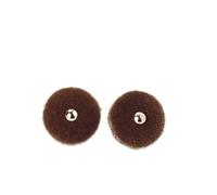 Bouton de velours boulier plat chinois Faionable Qipao vêtements for enfants drapeau National(Brown,10mm-12 pieces)