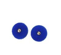 Bouton de velours boulier plat chinois Faionable Qipao vêtements for enfants drapeau National(Dark Blue,10mm-50 pieces)