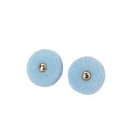 Bouton de velours boulier plat chinois Faionable Qipao vêtements for enfants drapeau National(Light blue,10mm-12 pieces)