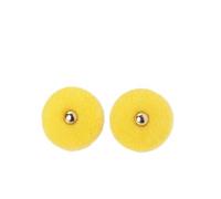 Bouton de velours boulier plat chinois Faionable Qipao vêtements for enfants drapeau National(Yellow,10mm-6 pieces)