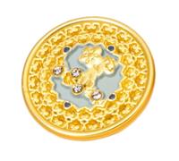 Bouton de vêtements rond en métal creux à motif floral pour homme et femme, cardigans, chemise, manteau, uniforme, chemise, robe, bouton chinois