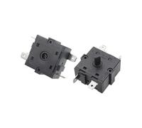 Bouton de vitesse de chauffage électrique, 1 pièce, sélecteur 2/3/5 broches, AC 250V, 16a, contrôle de la température for le chauffage de la maison et du bureau(3 Pole 3)