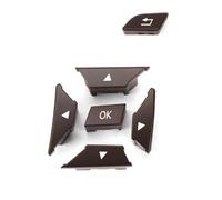 Bouton de Volant Compatible Avec Benz Pour W204 2011 2012 2013 2014 OEM 2185400162 Boutons Commutation Volant Voiture Accessoires Réparation(Brown,Right)