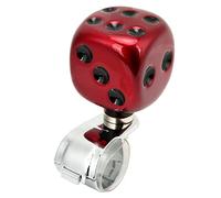 Bouton de Volant de Voiture ou Aide à l'économie pour Voitures, Camions, Bateaux Contrôle Facile de la Poignée du Véhicule, Bouton Anti-suicide pour une Conduite Améliorée (rouge)