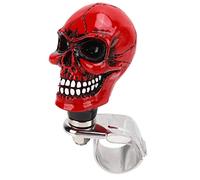 Bouton de Volant en Forme de crâne 3 cm de diamètre poignée en résine Bouton Suicide pour Voitures camions tracteurs Bateaux (Rot)