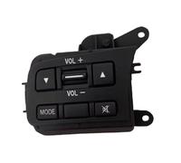 Bouton de volant multifonction Interrupteur de régulateur de vitesse pour voiture, bouton de commutation audio MID DF76664M0, compatible avec Mazda 2(Type A)