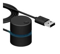 Bouton De Volume USB - Contrôleur Audio Compact En ABS 3,5x3,5x3,8cm | Cadran Réglage Son Externe Régulateur Bureau | Touche Commande Plug And Play Pour PC, Ordinateur Portable, Musique Et Jeux