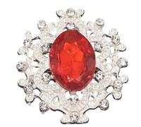 bouton d'eau, Strass acrylique à dos plat, à coudre sur broche, applique artisanale multicolore, plusieurs tailles(Red stone,26x24mm smaller)