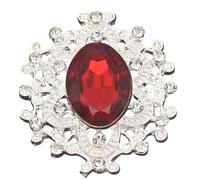 bouton d'eau, Strass acrylique à dos plat, à coudre sur broche, applique artisanale multicolore, plusieurs tailles(Deep red stone,26x24mm smaller)