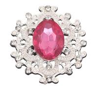 bouton d'eau, Strass acrylique à dos plat, à coudre sur broche, applique artisanale multicolore, plusieurs tailles(Rose red stone,32x28mm bigger)