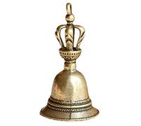 Bouton d'écriture en laiton artisanal - Cadeau créatif - Décoration d'intérieur - Pendentif arbre de Noël - Cloches d'appel - Instruments de musique de Noël - Vintage