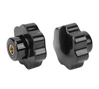 Bouton d'écrous de Serrage, 2 Pièces de Boutons Filetés Internes, Boutons d'écrou de Serrage M12 X 65, Boutons en étoile, Boutons de Serrage Filetés Externes, Boutons en étoile