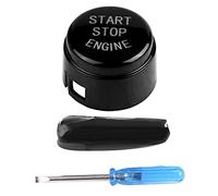 Bouton Démarrage Moteur Auto, Bouton Poussoir ABS Noir, 3cm de Diamètre, Sans Start & Stop - Facile Installation, Accessoire Décoratif Intérieur, Adapté F30 3 Series (Noire)
