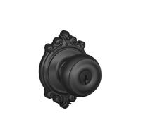 Bouton d'entr e cl Schlage F51 GEO 622 BRK Brookshire Collection Georgian, noir mat