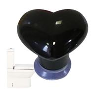 Bouton Des Toilettes - Outil À Chasse D'eau Des Toilettes, Assistant De Bouton De Toilette En Forme De Cœur | Tank Flush Heart Shape Pusher Pas De Poinçonnage, Poignée D'accessoires Adhésive Colorée P