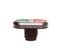 Bouton deux boutons vert/rouge I-0 avec platine LPCBL7123