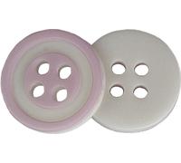 Bouton - diamètre 12,5 mm - blanc, violet