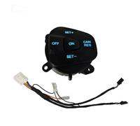 Bouton D'interrupteur Contrôle Vitesse Du Volant Pour Pour Fiesta Mk7 Mk8 ST Pour Ecosport 2013-2015 Palettes changement vitesse au volant(BLEU)