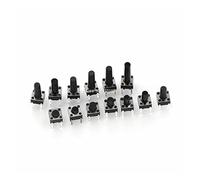 Bouton d'interrupteur d'alimentation 100PCS 6 * 6 * 4.3mm 5mm 6 7 8 9 10 11 12 13 14 15 16 17 6X6 4Pin Tactile Tact Push Button Micro Switch Commutateurs DIP à réinitialisation automatique interrupteu