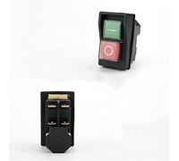 Bouton d'interrupteur d'alimentation 1pcs 4pin étanche à imperméable explosion l'épreuve du bouton-poussoir KLD-28 5E4 IP55 22 Interrupteurs électromagnétiques démarrage magnétique 0v