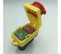 Bouton d'interrupteur d'alimentation CK21 2- IP54 Interrupteur électromagnétique momentané Botton à 5 broches imperméable 25 0VAC 16A A 5E4 Machine de découpe(With Cover 5-pin)