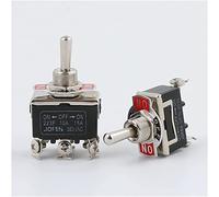 Bouton d'interrupteur d'alimentation E-TEN223 / 123 Contact Toggle Switch1 5A250V AC- Interrupteur de glissière à bascule 6 broches(E-ten223f 6p3t)