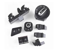 Bouton d'interrupteur Pour VW Pour Passat B6 Pour Tiguan, lot de 8 interrupteurs de vitre phare, rétroviseur automatique, hayon et trappe à carburant Interrupteur principal