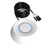 Bouton d'ordinateur,Bouton d'extension d'ordinateur, Bouton de réinitialisation avec câbles de 1,8 m, Extension du bouton marche/arrêt, bouton de carte mère du boîtier de l'ordinateur pour la carte