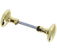 Bouton double ANTIQUE en laiton poli carré de 6 mm 2P DEVISMES 1256