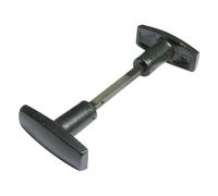 Bouton double évidé en fonte peint noir - JARDINIER MASSARD - J502171