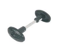 Bouton double C6 orné en fonte peint epoxy noir - JARDINIER MASSARD - J502181