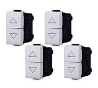 Bouton double déalisseur 1P+1P 16A, Interrupteur compatible Bticino Matix, 1 poste Module (4)
