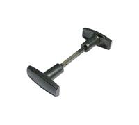 Bouton double évidé en fonte peint noir - - J502171