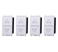 Bouton double montant, compatible avec Vimar Plana (4 pièces)