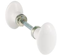 Bouton double ovale carré de 7 mm finition nickelé MERIGOUS V324311100G