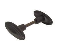 Bouton double ovale ROLLINGER Fonte époxy noir - C1902EN