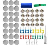 Bouton d'outils de Toit de Voiture, 60 Pcs Kit Réparation Ciel de Toits Voiture, Réparer le Toit de N'Importe Quelle Voitures pour Rivetss Kit de Boutons pour Tous les Plafonds de Voitures Fixes