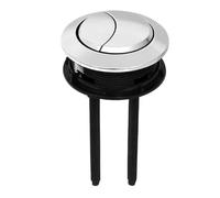 Bouton du réservoir des toilettes, Siège de valve rond argenté for réservoir toilettes à double chasse d'eau, 38/48/58 mm, pièces salle bain